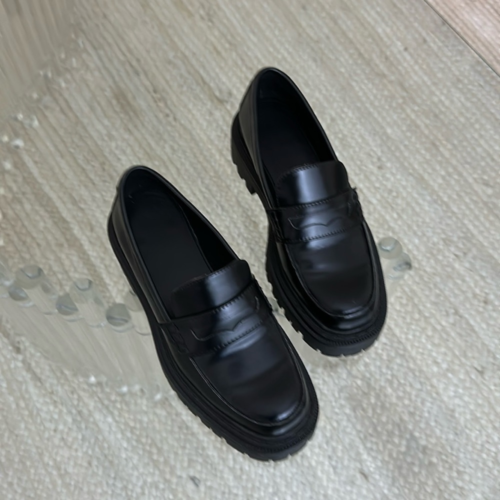 Heeled loafers, aldo size 6, worn once